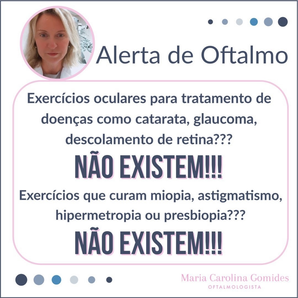 Alerta de Oftalmo – Dra. Carolina Gomides – Oftalmologista São Paulo – SP